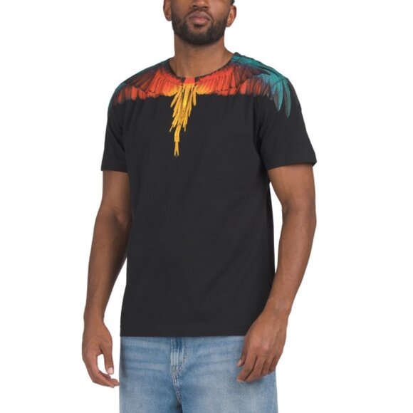 MARCELO BURLON Black Made In Portugal Icon Wings Regular T-shirt